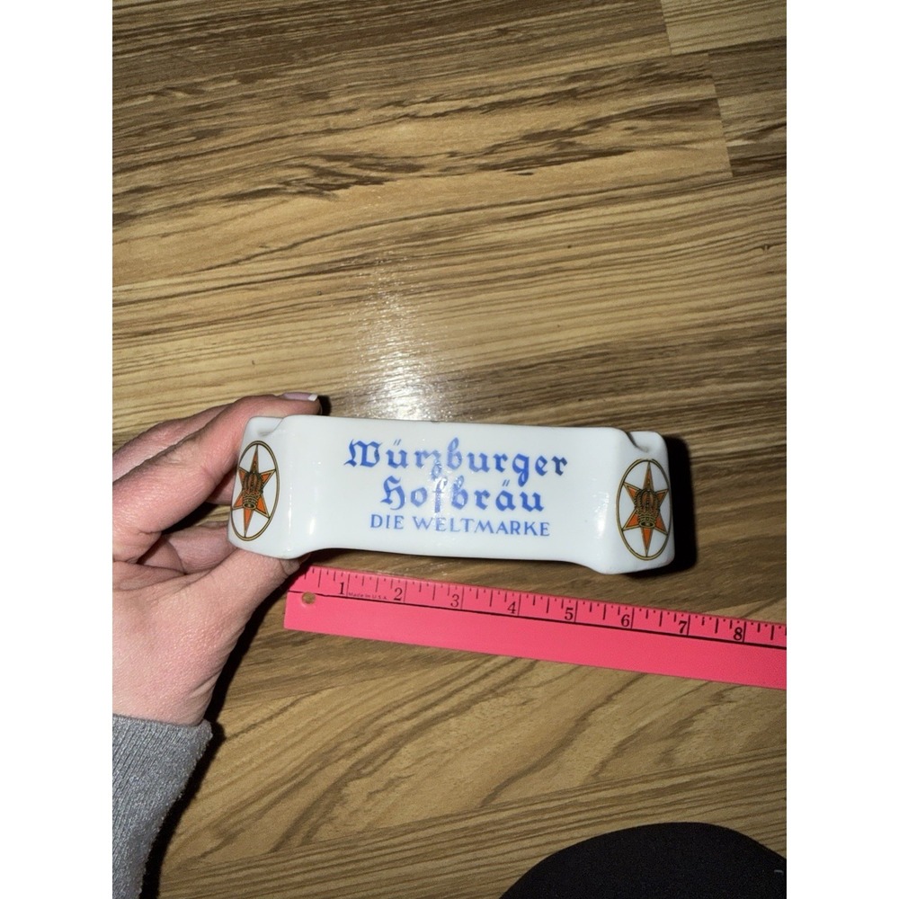 Vintage Wurzburger Hofbrau Ashtray Die Weltmarke Beer Bavaria Made In Germany